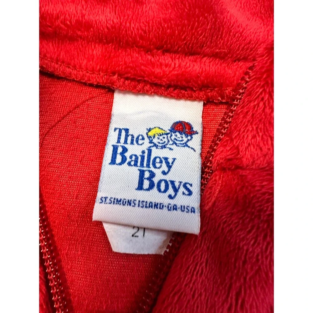 The Bailey Boys Red Fleece‎ Vest Kids 2T Sleeveless Zip Up